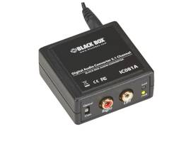 BLACK BOX CORP ITAL AUDIO CONVERTER, 5.1 CHANNEL IC081A