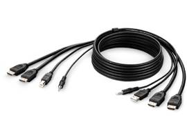 BELKIN TAA DUAL HDMI/USB/AUD CBL, HDMI M/M; USB