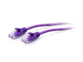 C2G 15FT CAT6A PURPLE SLIM ETHERNET
