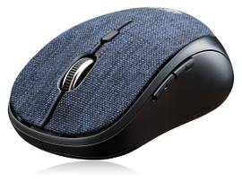 MOUSE WIRELESS FABRIC OPTICAL MINI BLU