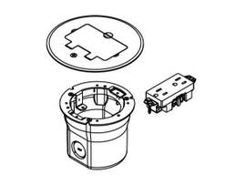LEGRAND-WIREMOLD FLOOR BOX W/895GFI BRASS