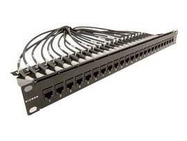 SIEMON CAT6 MAX PATCH PANEL, COUPLER, FLAT 1U, BLACK
