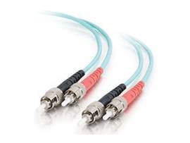 LEGRAND-ORTRONICS 1M ST-ST 10G OM3 DPX MM TAA FIBER-AQUA