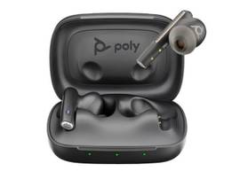 HP POLY VOYAGER FREE 60 UC M CARBON BLACK EARBUDS +BT700 USB-A ADAPTER +BASIC CHARGE CASE