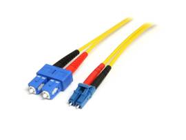 10M FIBER OPTIC CABLE - SINGLE-MODE DUPLEX 9/125 LSZH FIBER JUMPER CORD - LC/SC