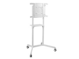 REL  INTERACTIVE DISPLAY STAND   MOBILE TV FLIP CART WITH ACCESSORY SHELF