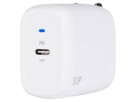 MONOPRICE MONOPRICE USB-C CHRGR_ 30W 1-PRT PD GAN TECHNOLOGY FOLDABLE WALL CHRGR WHT_ PWR DEL F
