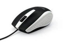 CORDED NOTEBOOK OPTICAL MOUSE -WHT