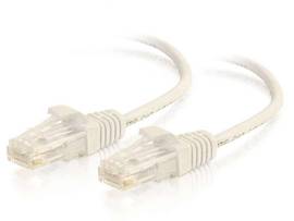 C2G SLIM 3FT CAT6 CABLE - UTP - WHITE