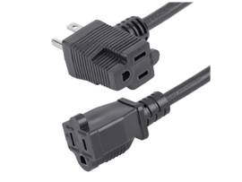1FT SHORT EXTENSION CORD, OUTLET SAVER