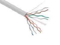 AXIOM CAT5E 24AWG 4-PAIR SOLID CONDUCTOR 350MHZ BULK CABLE SPOOL 1000FT (WHITE)