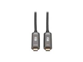 TRIPPLITE USB C FIBER AOC BACKWARD COMP. BLACK 15M