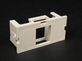 LEGRAND-WIREMOLD 2A SINGLE UNLOADED KEYSTONE MOD WH (PKG OF 10)
