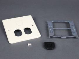 LEGRAND-WIREMOLD 2-GANG W/ONE DUPLEX OPENING AND ONE