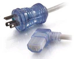 C2G 8FT 16AWG HSPTL PWR CBL, 5-15P-C13R GR
