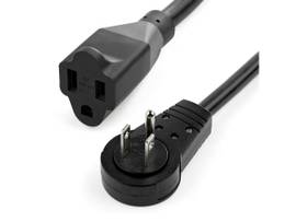 STARTECH 6FT (1M) POWER EXTENSION CORD - 360&DEG; ROTATING FLAT PLUG EXTENSION CORD - NEMA 5-15P TO NEMA 5-15R, 16 AWG, 125V/13A - UL CERTIFIED