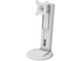 SINGLE MONITOR MOUNT STAND WITH ADJUSTABLE HEIGHT (WHITE)