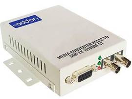 AddOn Serial RS232 to Fiber MMF 1310nm 2km ST Serial Media Converter