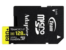 TEAM GROUP TEAM PRO+ A2 SDXC 128GB U3 V30 A2 RETAIL W/1ADAPTER