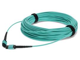ADD-ON 37M MPO F/F AQUA FIBER RISER PATCH CBL
