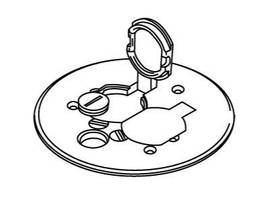 LEGRAND-WIREMOLD BRASS COMM COVER PLATE
