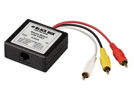 BLACK BOX CORP COMPOSITE VIDEO/STEREO BALUN