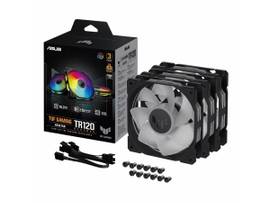 ASUS TUF GAMING TR120 ARGB REVERSE FAN - BLACK - TRIPLE PACK HIGHER COOLING PERFORMANCE