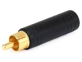 MONOPRICE RCA PLUG TO 1/4IN (6.35MM) TS MONO JACK