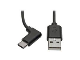 TRIPP LITE USB-A TO USB C CABLE M/M RIGHT-ANGLE 3FT
