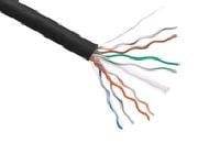 AXIOM CAT5E 24AWG 4-PAIR SOLID 350MHZ PLENUM BULK CABLE SPOOL 1000FT (BLACK)