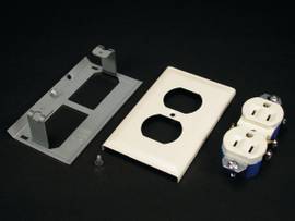LEGRAND-WIREMOLD STL DUPLEX RECEPT COVER