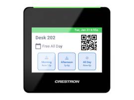 CRESTRON 3.5 IN. DESK SCHEDULING TOUCH SCREEN, BLACK TEXTURED