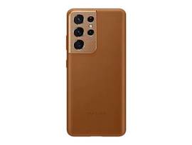SAMSUNG S21 ULTRA LEATHER COVER BRWN