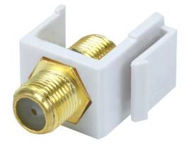 MONOPRICE KEYSTONE JACK - MODULAR F TYPE (WHITE) -