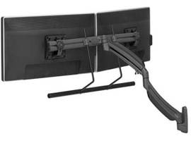 LEGRAND-CHIEF K1 WALL MNT DUAL DISP 2L ARM H-ARRAYBLK