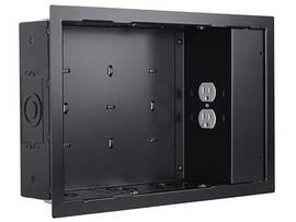 LEGRAND-CHIEF IN-WALL SMALL BLK - W/ SURGEX 1 OUTLET