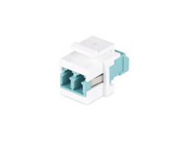 STARTECH LC TO LC COUPLER, LC FIBER COUPLER, LC/UPC KEYSTONE JACK, DUPLEX FIBER OPTIC LC KEYSTONE COUPLER FOR PATCH PANEL