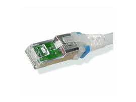 SIEMON COPPER,PATCH CORD,RJ45,RJ45,CATEGORY 6A,F/UTP,T568A/B,STRANDED,CM/LSOH1,BLUE CABLE,CLEAR BOOT,3 FEET,26 AWG