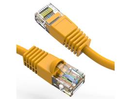 AXIOM 200FT CAT6 UTP 550MHZ PATCH CABLE SNAGLESS MOLDED BOOT (YELLOW)