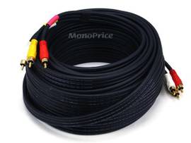 MONOPRICE RCA COAXIAL COMPOSITE VIDEO AND STEREO A