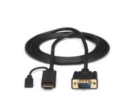 Eliminate adapters, by connecting your HDMI source directly to a VGA monitor/pro
