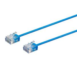 MONOPRICE CAT6 STRAND 550MHZ UTP 32AWG 2FT BLUE