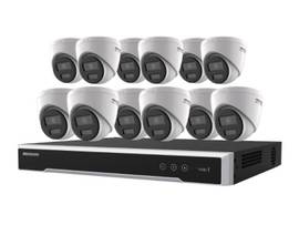 HIKVISION 12 X 4 MP COLORVU TURRET IPC1 X 16-CH 4K POE NVR