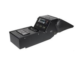 GAMBER 2011-2020 DODGE CHARGER POLICE 10. 5IN PACKAGE CONSOLE BOX. INCLUDES 3 FACEPLATES AND 3 FILLER PANELS.