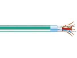 CAT6A 650-MHz Solid Bulk Cable F/UTP CMR PVC GN 1000FT Spool