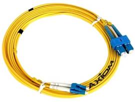 AXIOM LC/SC SINGLEMODE DUPLEX OS2 9/125 FIBER OPTIC CABLE 12M