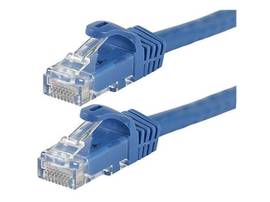 MONOPRICE FLEXBOOT CAT6 ETHERNET PATCH CABLE - SNAGLESS RJ45_ 550MHZ_ UTP_ PURE BARE COPPER WIRE_ 24AWG_ 5FT_ BLUE_ 12-PACK