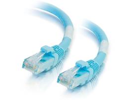 C2G 7FT CAT6A SNAGLESS UTP CABLE-AQUA