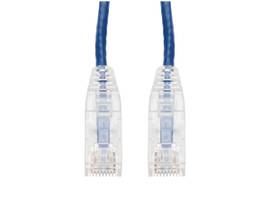 2ft RJ-45 (Male) to RJ-45 (Male) Straight Blue Cat6 Slim UTP PVC Copper Patch Ca
