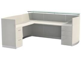 MEDINA RECEPTION STATION WITH RETURN B/B/F AND F/F PEDESTALS